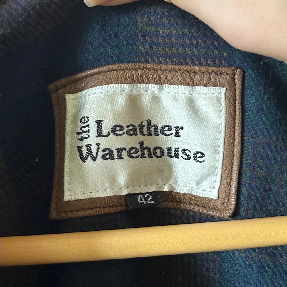 Vintage Leather Bomber Jacket Leather Warehouse XL Oversized